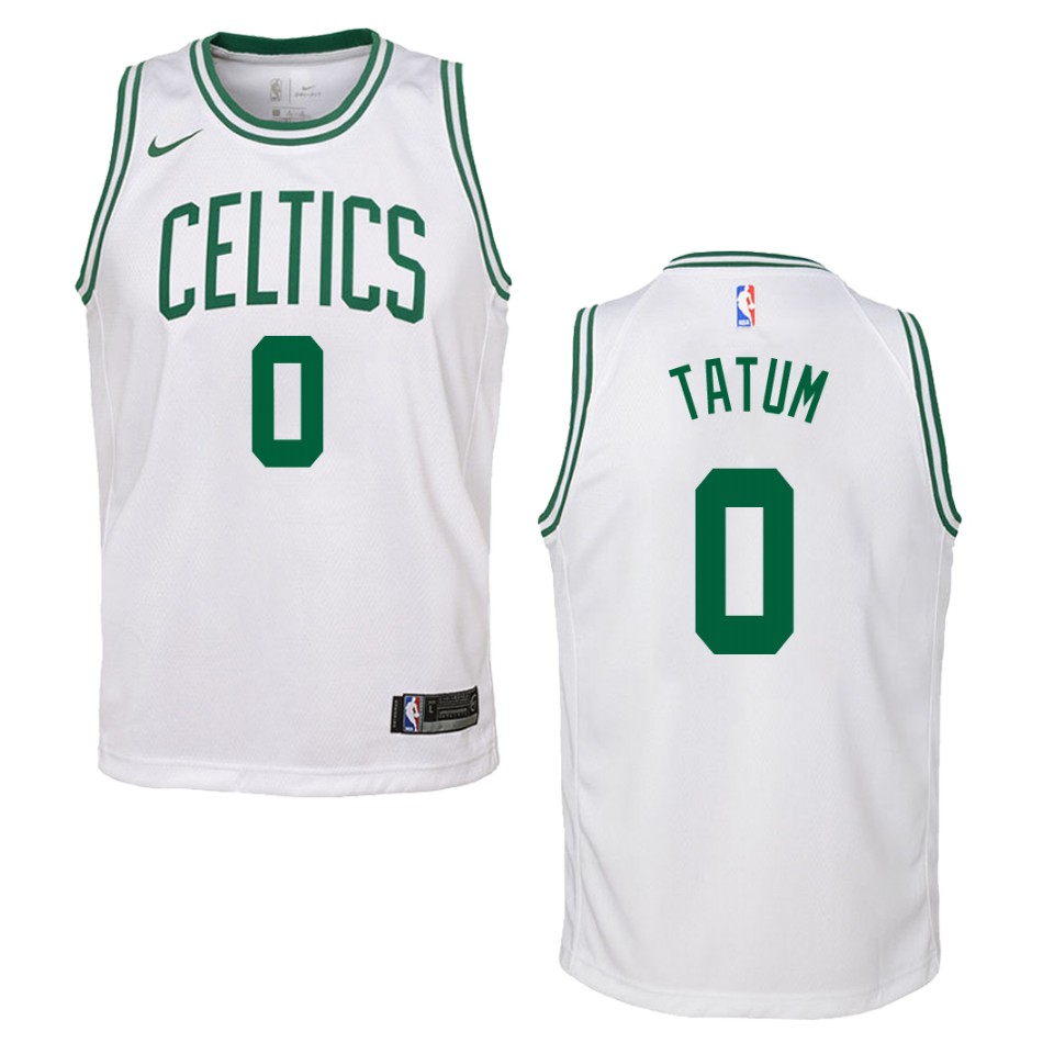 Youth Boston Celtics Jayson Tatum #0 Swingman Association White Jersey 2401BTNE